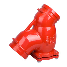 ductile iron grooved water filter pipe fitting